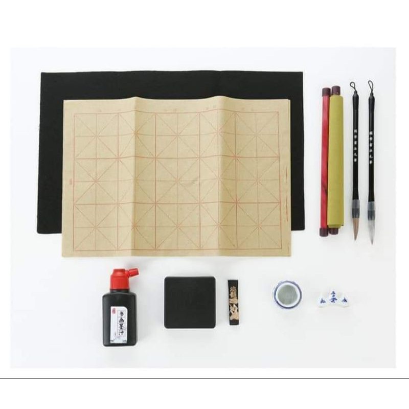 Bộ văn phòng tứ bảo, viết thư pháp